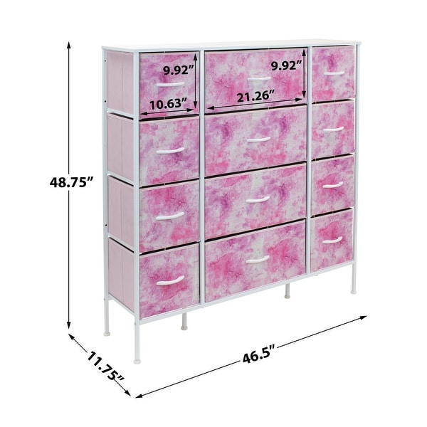 Dresser w/ 12 Drawers - Furniture Storage Chest Tower Unit for Bedroom - - 35420958