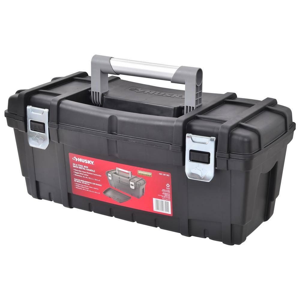 Husky 24 in. Hand Tool Box in Black THD2015-05A