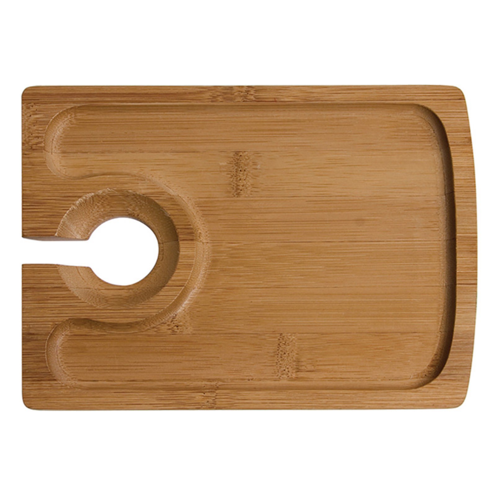 Oenophilia Bamboo Hors Doeuvres Plate - Set of 4