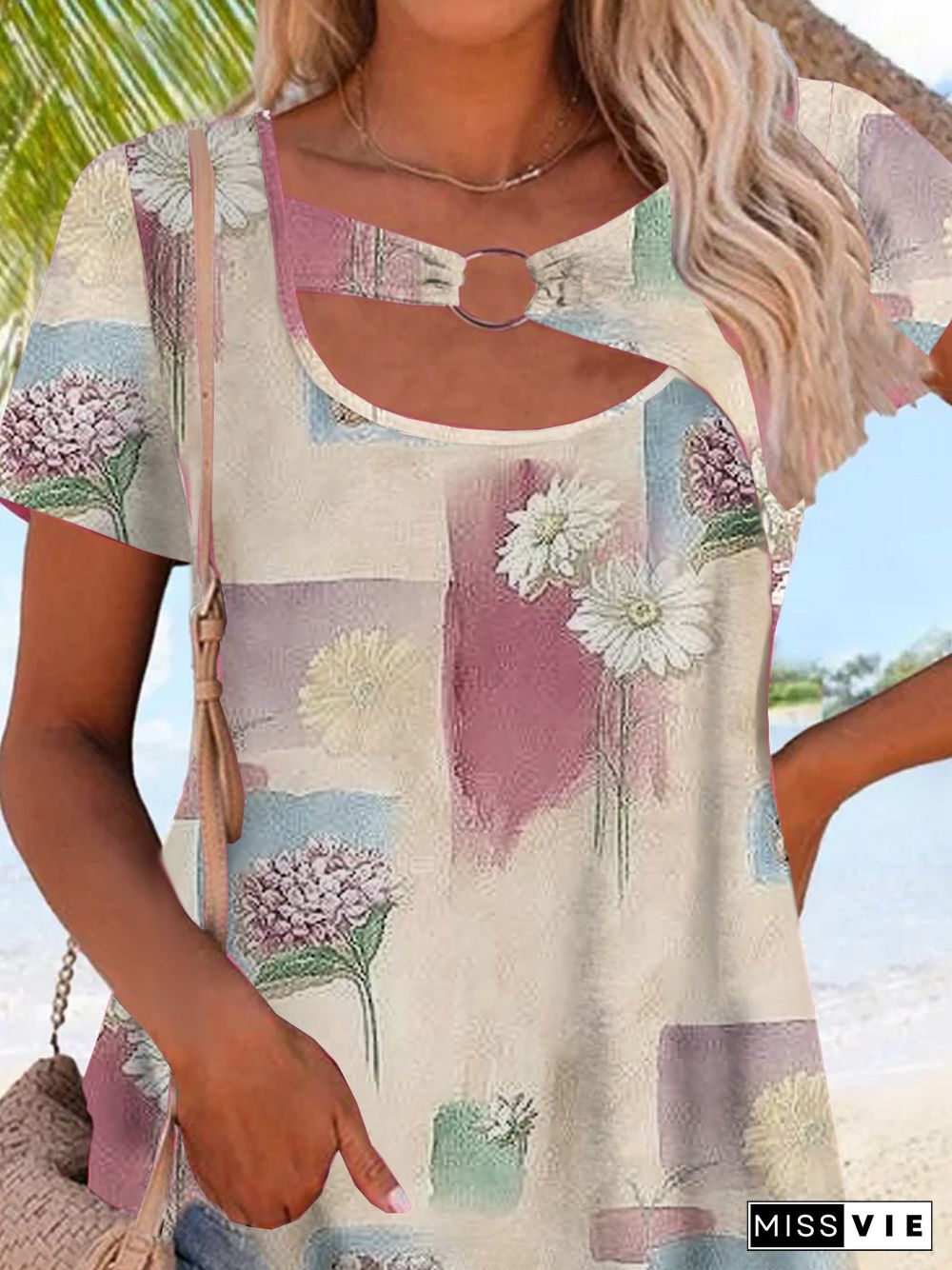 Casual Floral Loose T-Shirt