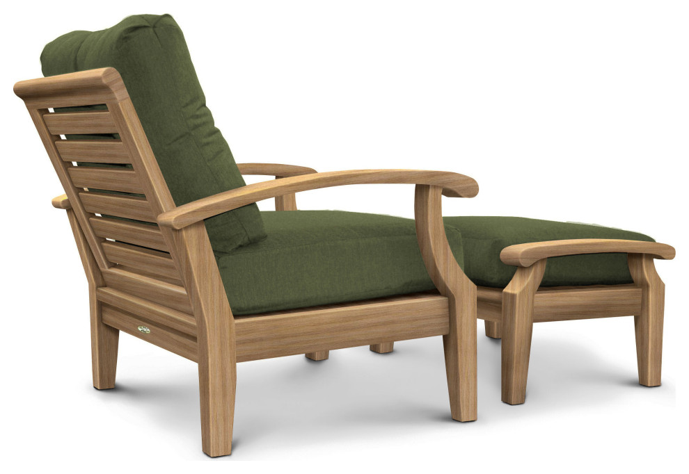 Cayman Club Chair and Ottoman Set (Fern)   Transitional   Outdoor Lounge Chairs   Richmond   by Douglas Nance  Houzz