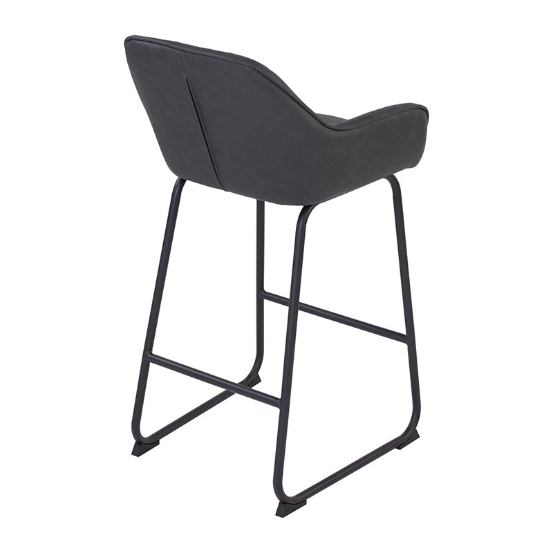 EKON Counter Stool - Brunette & Black