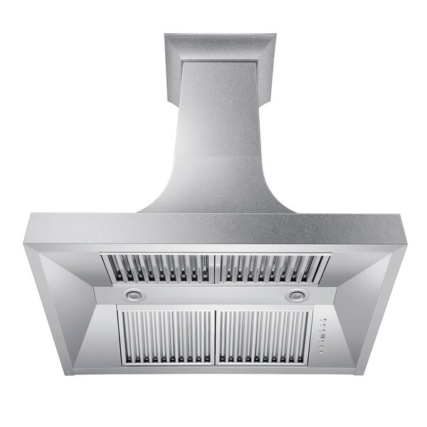 ZLINE Designer Series Fingerprint Resistant Stainless Steel Ducted Wall Range Hood