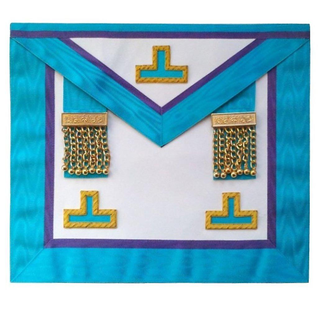 Masonic memphis misraim rite worshipful master apron with tassles hand embroidered