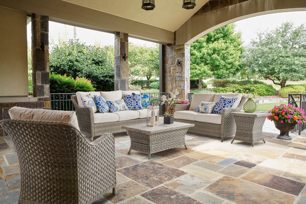 Mayfair Coffee Table With Glass Top   Tropical   Outdoor Coffee Tables   by South Sea Outdoor Living  Houzz