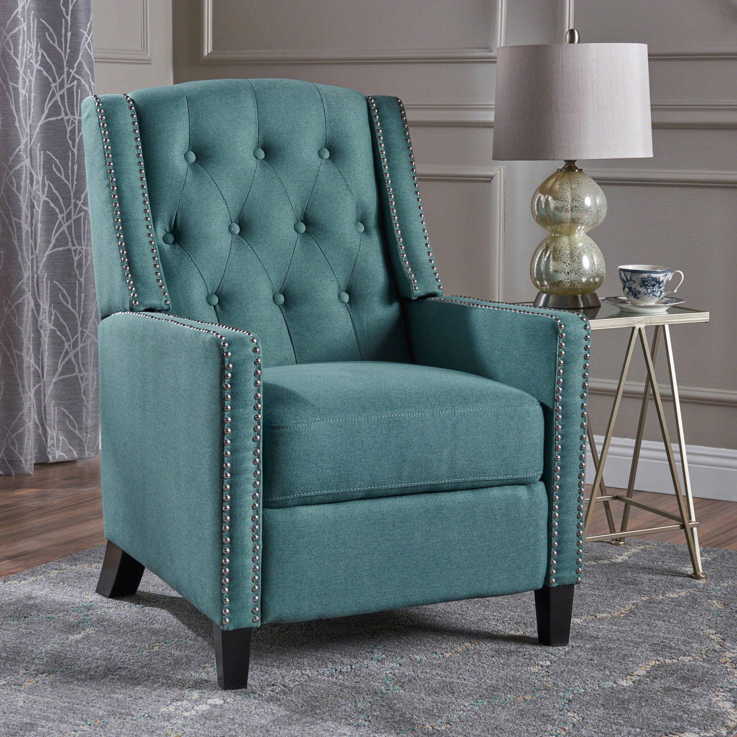 Izaak Tufted Back Fabric Recliner Chair