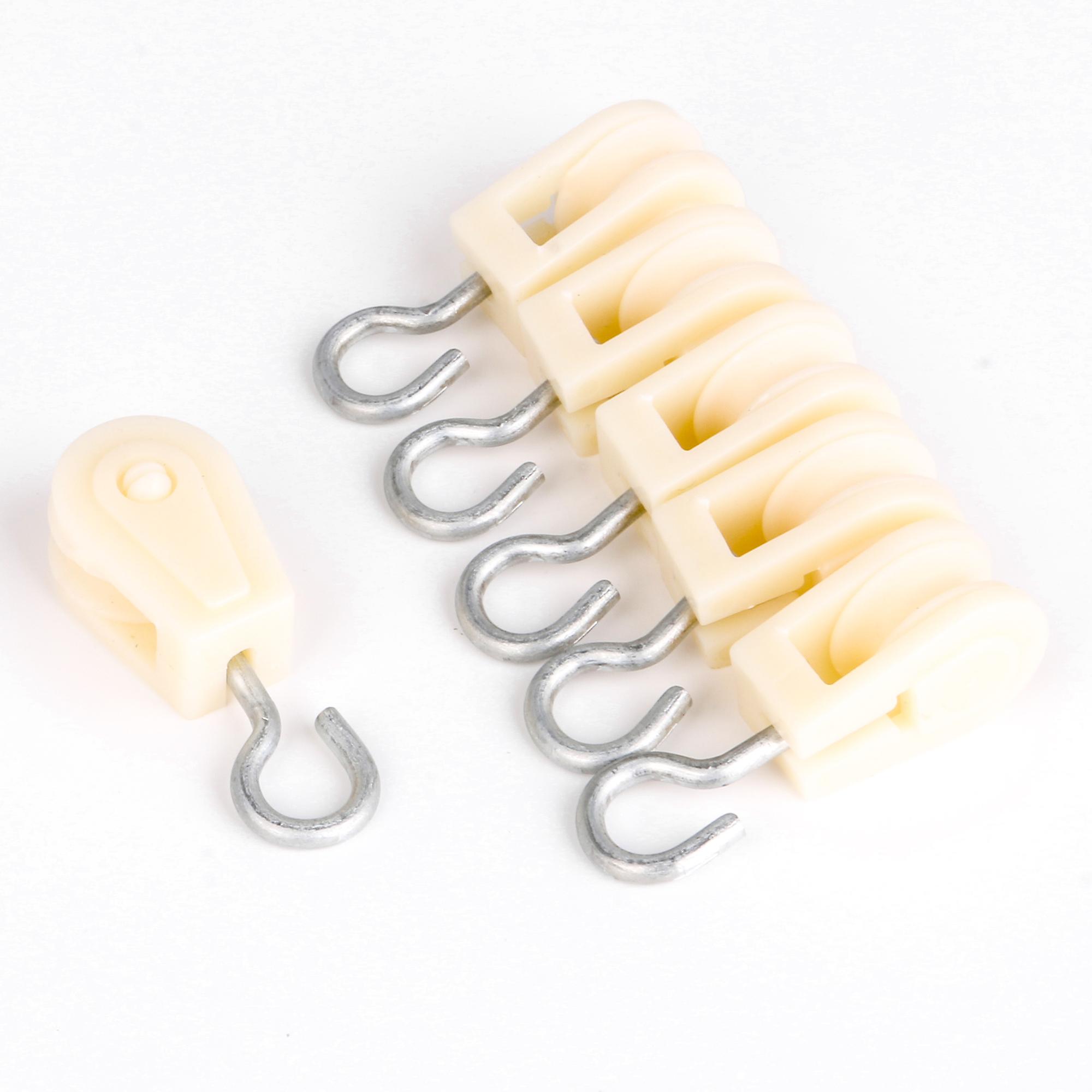 20Pcs Snap Hook Roller 2.36x0.87Inch for Crane Hanging Pulley Block