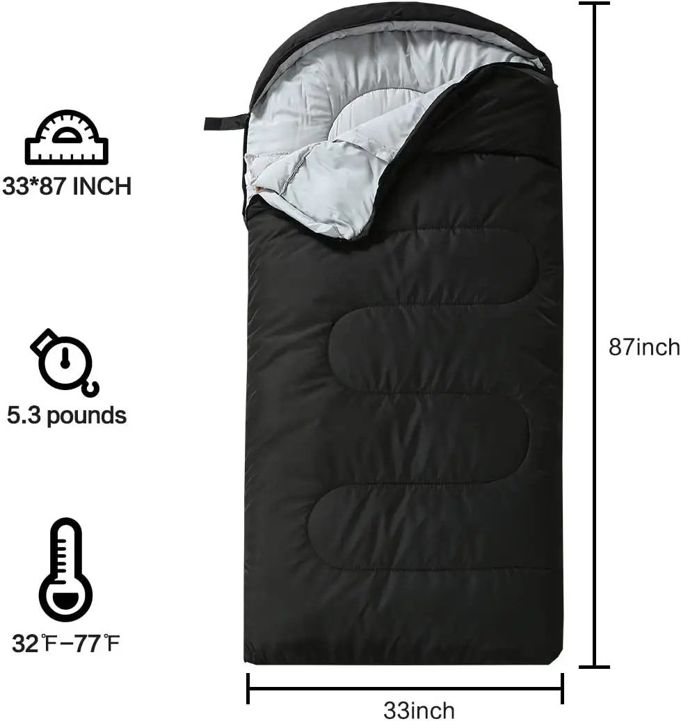 Family Camping Disposable Envelop Sleeping Bag Manufacturer Inflatable Sleeping Bag