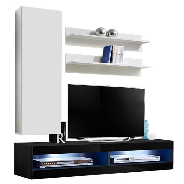 Fly H1 34TV Wall Mounted Floating Modern Entertainment Center