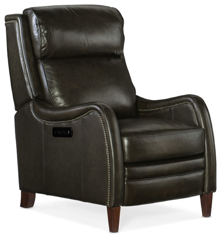 Hooker Furniture Stark Power Recliner w/ Power Headrest   Transitional   Recliner Chairs   by Homesquare  Houzz