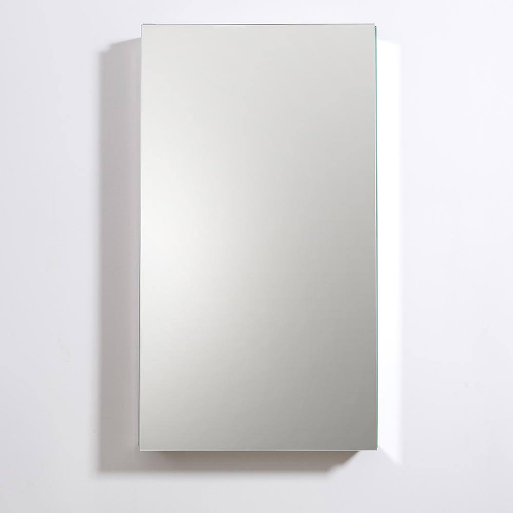 Fresca 20 in. W x 36 in. H x 5 in. D Frameless Recessed or Surface-Mounted Bathroom Medicine Cabinet FMC8059