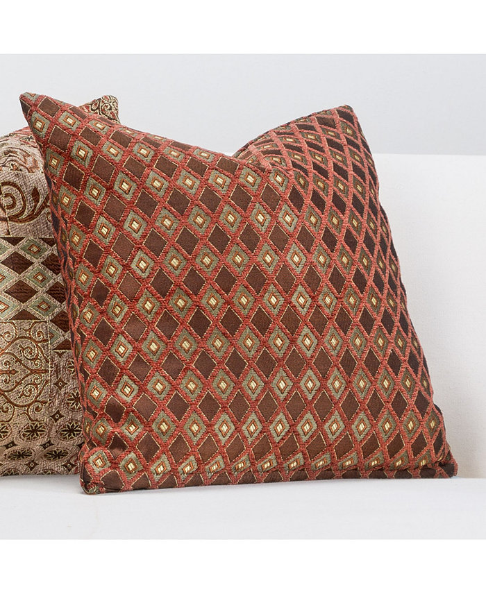 Siscovers Double Diamond Decorative Pillow， 16