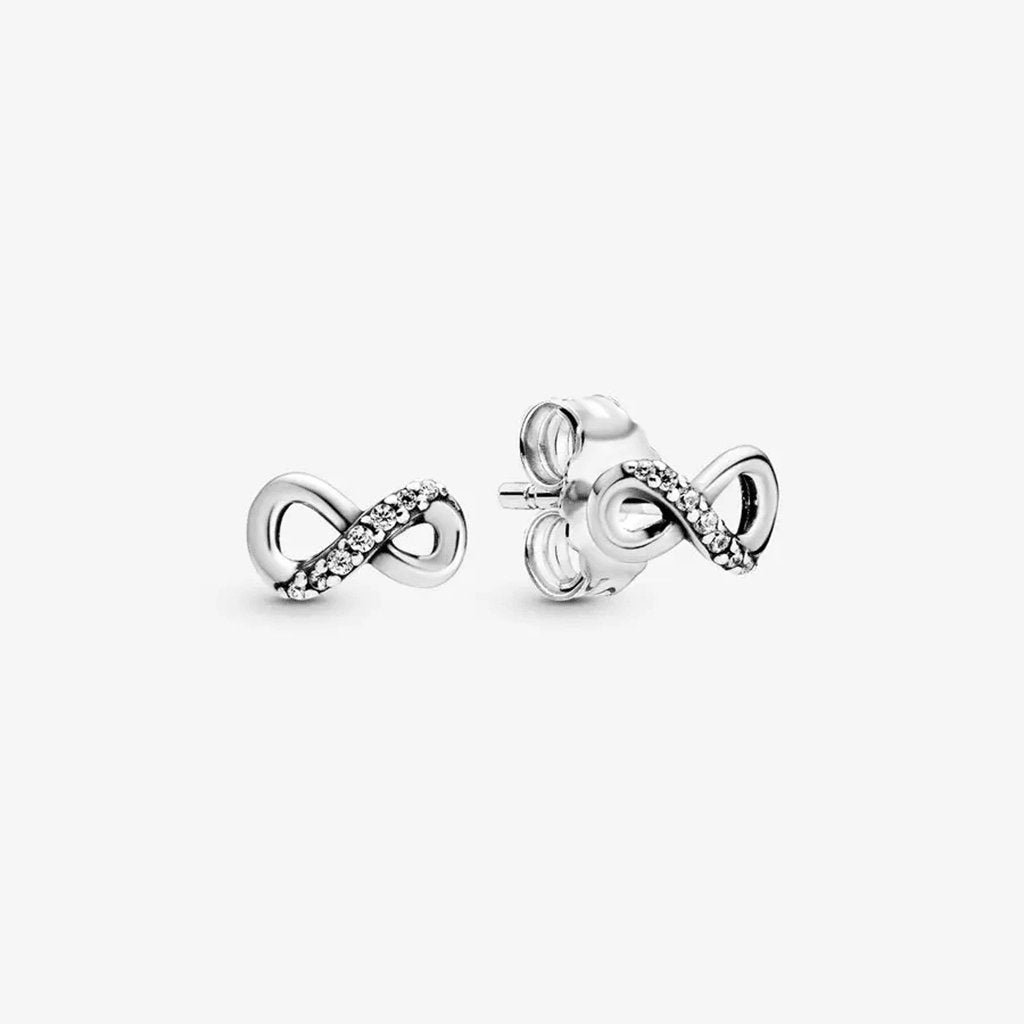 PANDORA  Sparkling Infinity Stud Earrings