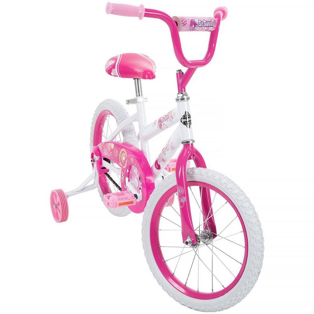 Huffy So Sweet 16 in. White and Pink Girls' Bike 21810