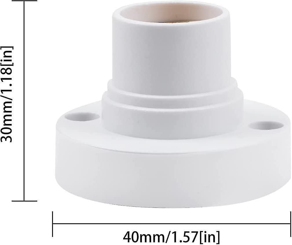 5pcks E14 Lamp Holder，e14 Edison Screw Light Bulb Holder， Plastic Ceiling Lamp Socket Crday Gift