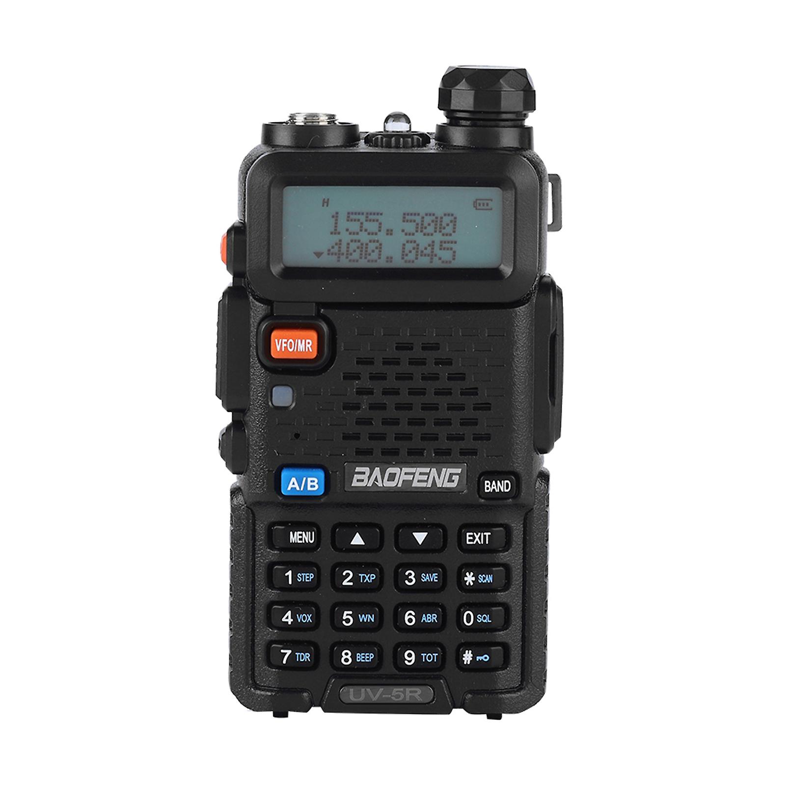 5w Uv5r Portable Vhf Uhf Dual Band Walkie Talkie Professional Radio Transceiver Eu 100240v