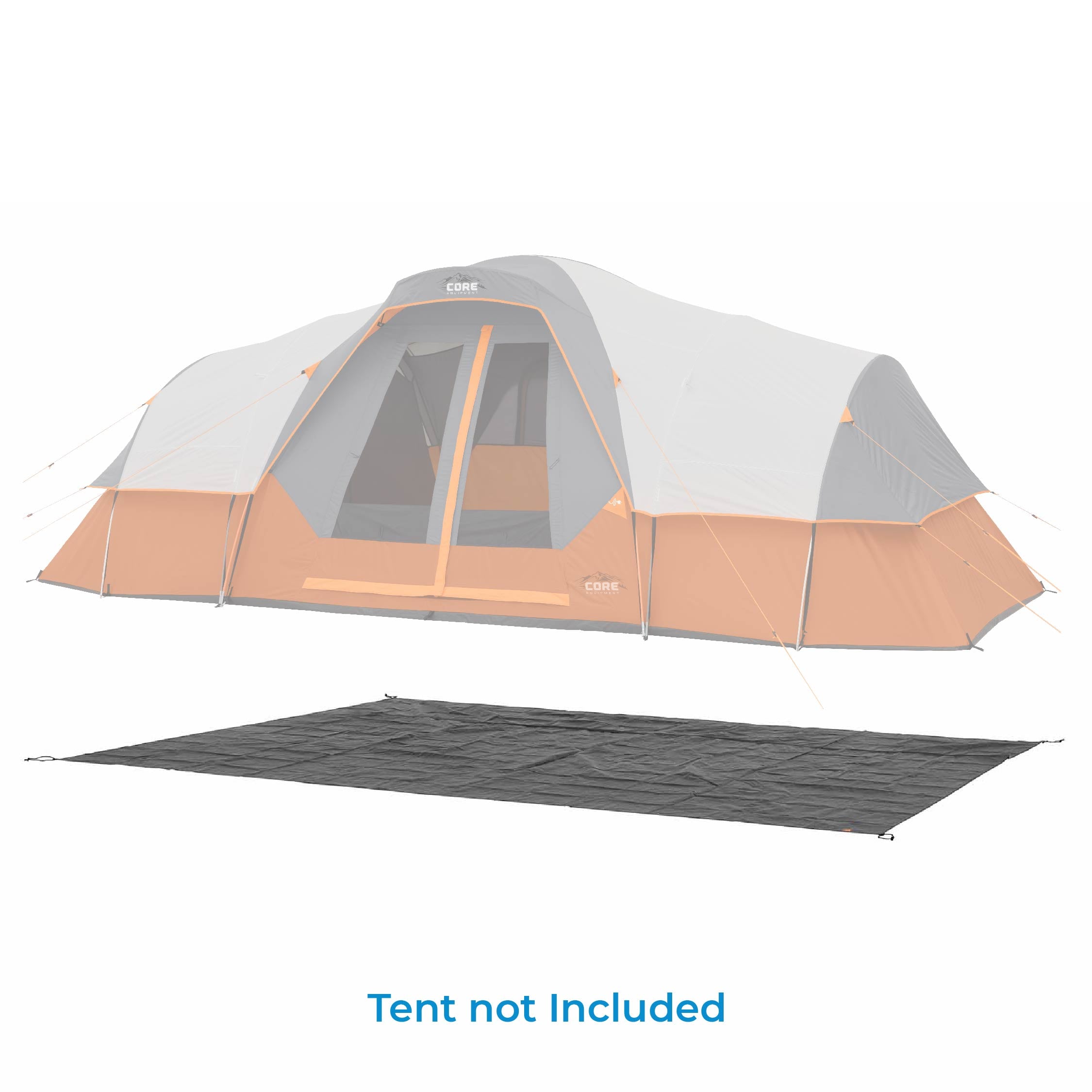 Core Equipment Footprint for 11 Person Extended Dome Tent