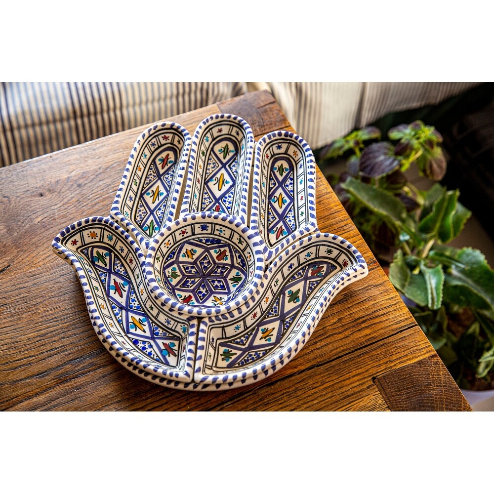 Large Hamsa Set   Serving Platter