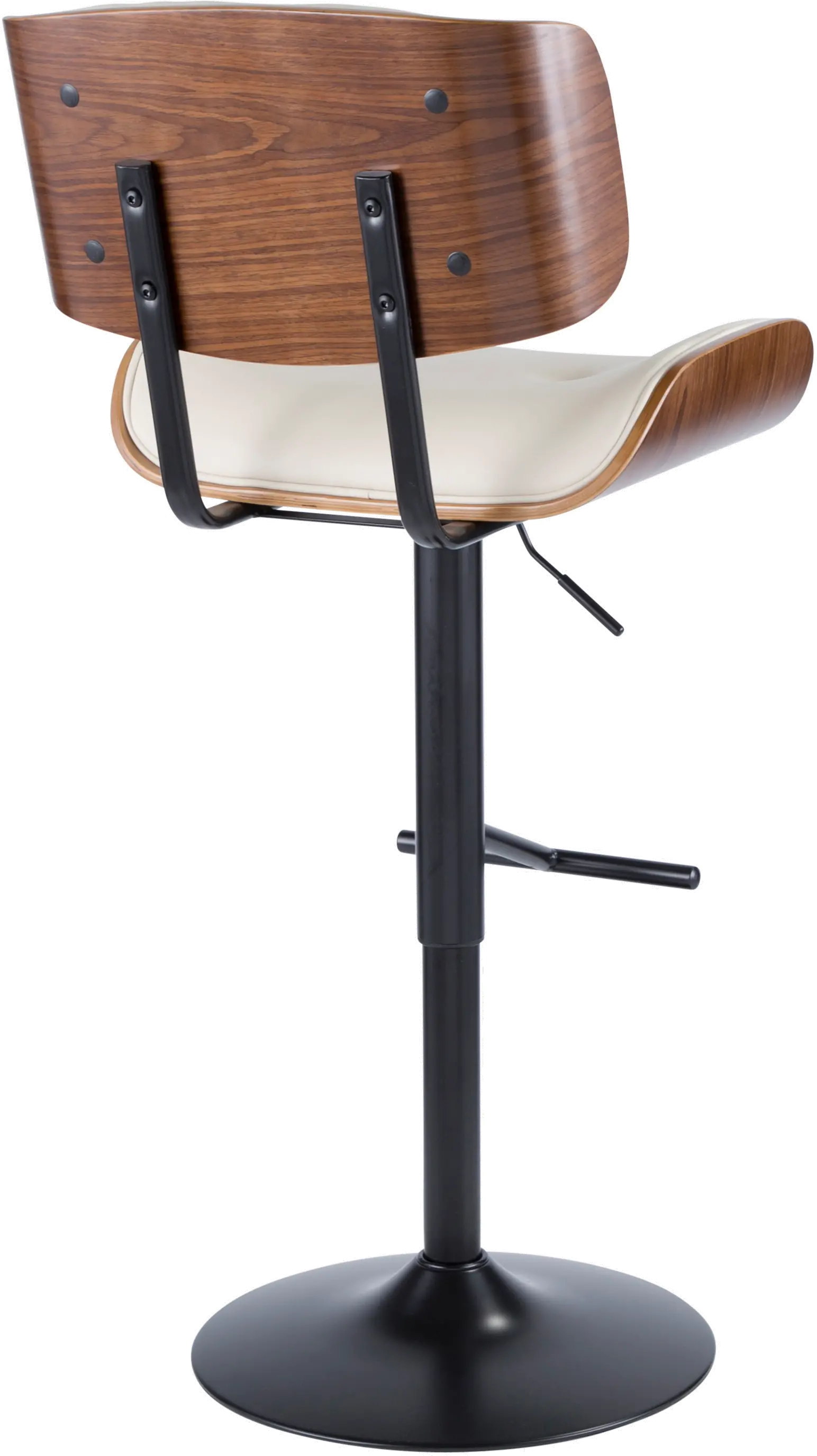 Lombardi Mid Century Modern Adjustable Bar Stool