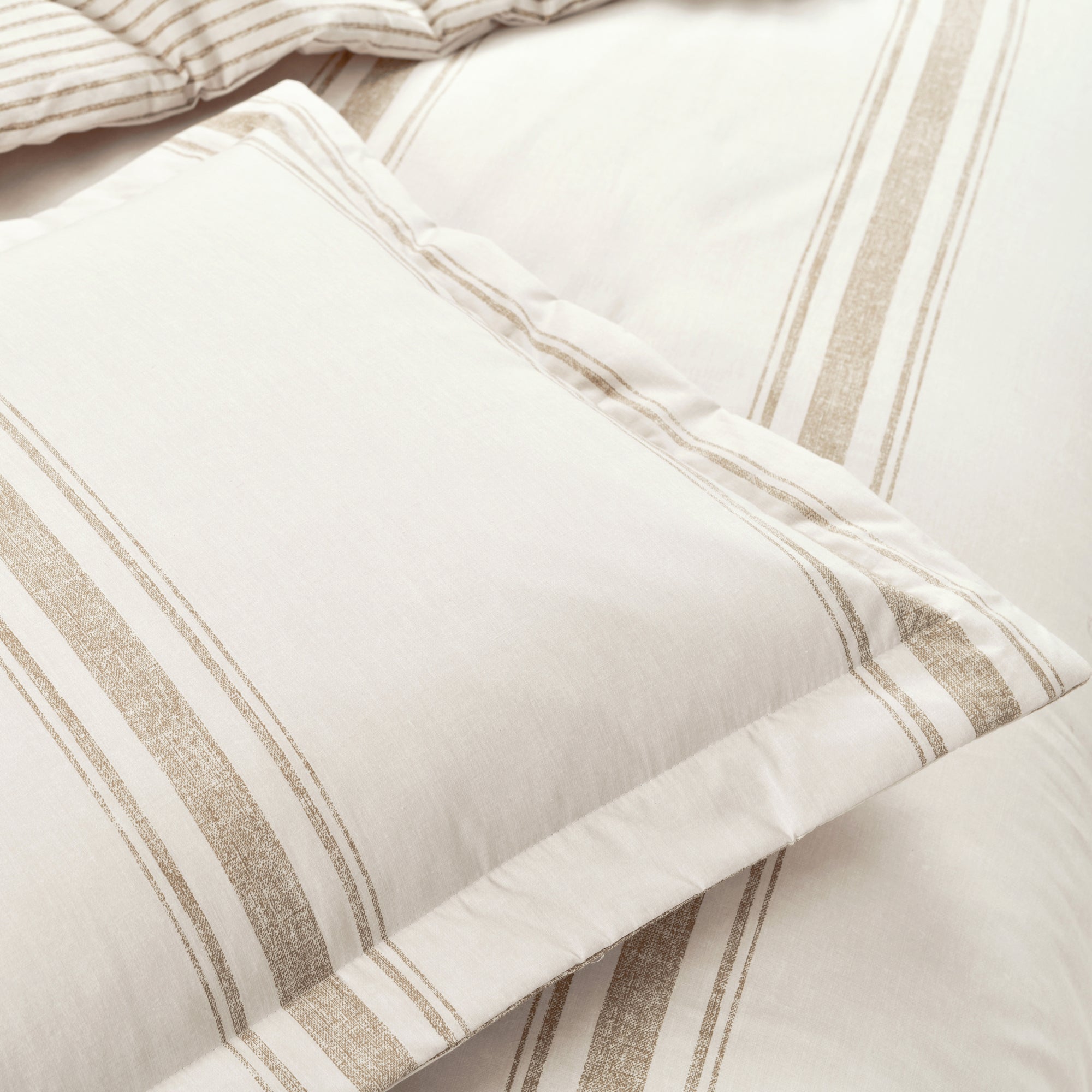 Farmhouse Stripe 100% Cotton Duvet Cover Set