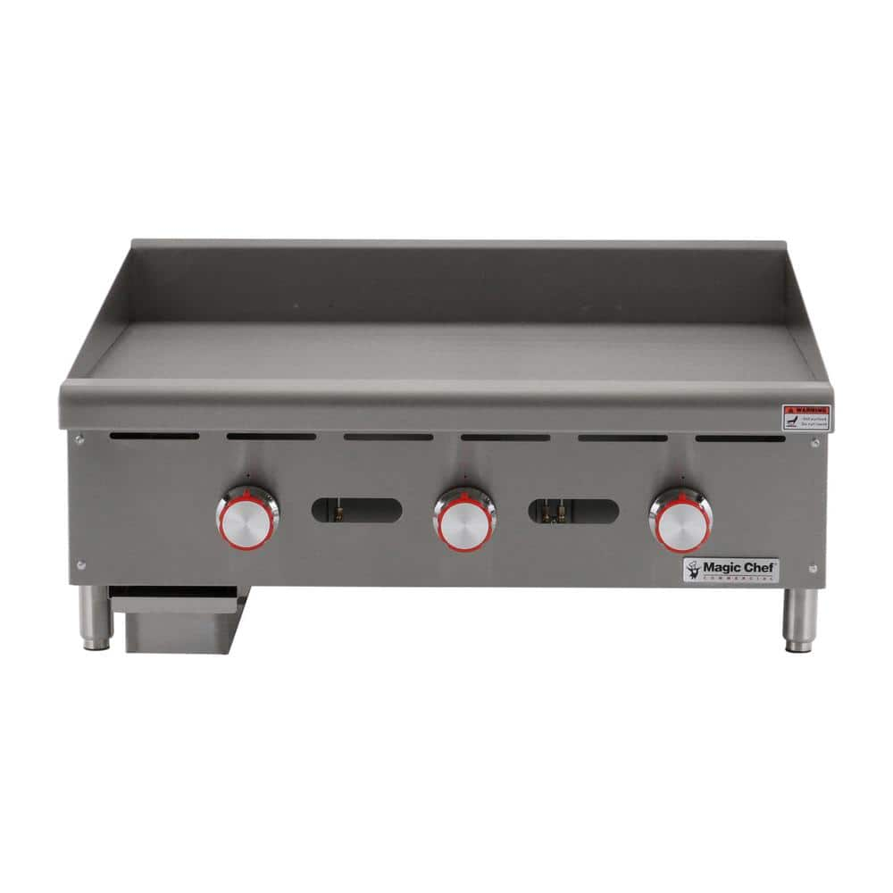 Magic Chef 36 in. Commercial Manual Countertop Griddle MCCMG36A