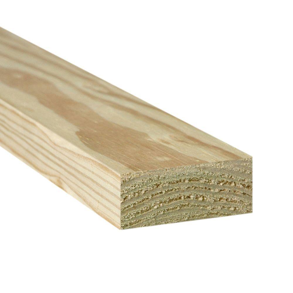 WeatherShield 2 in. x 4 in. x 8 ft. 2 Prime Ground Contact Pressure-Treated Southern Yellow Pine Lumber 291224