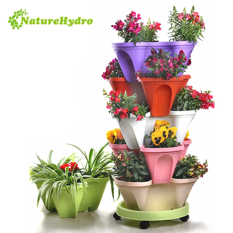 Vertical Tower Garden Planter Stacked Strawberry Pots