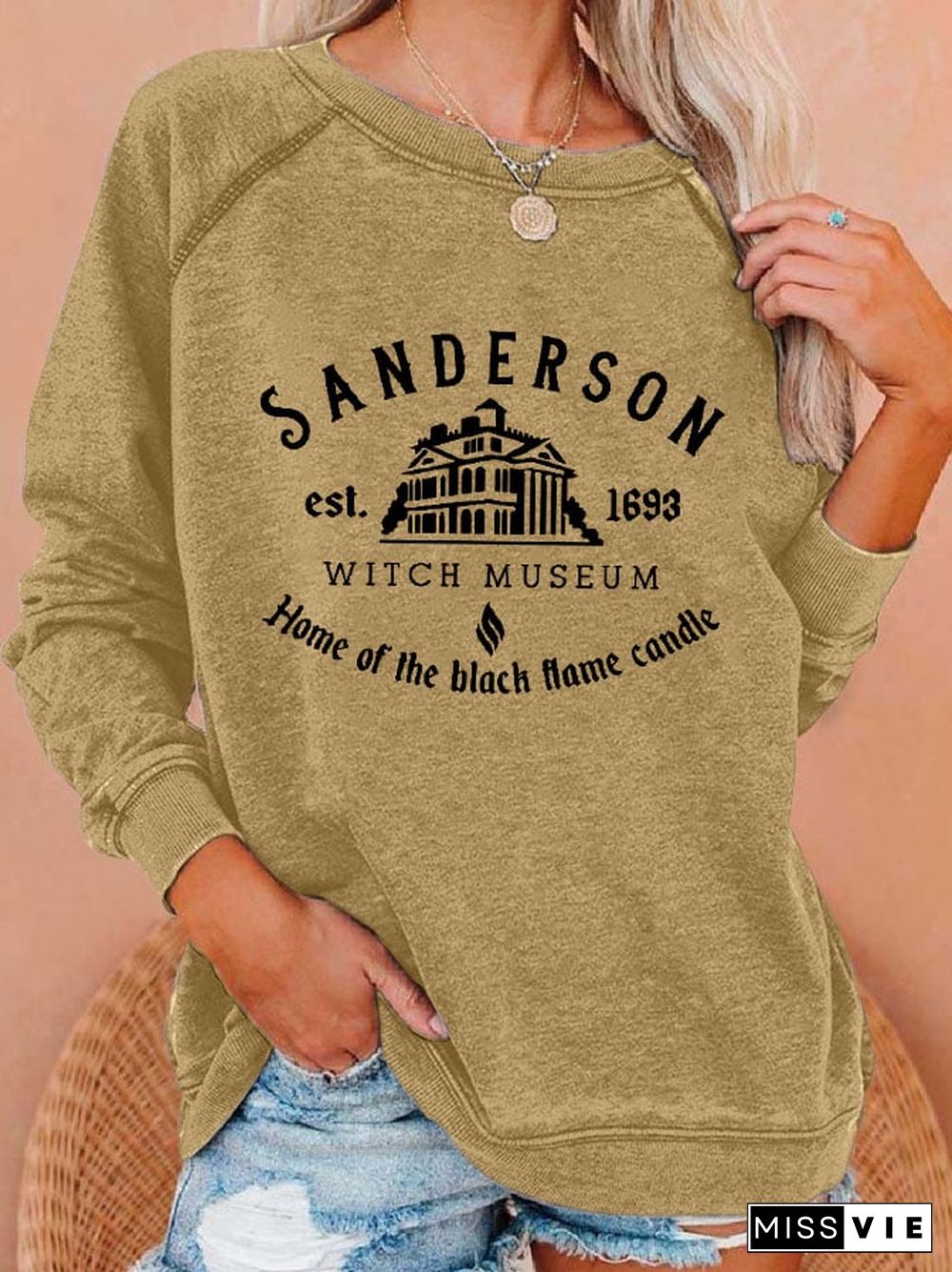 Fashion Print Long Sleeve Sweatshirt