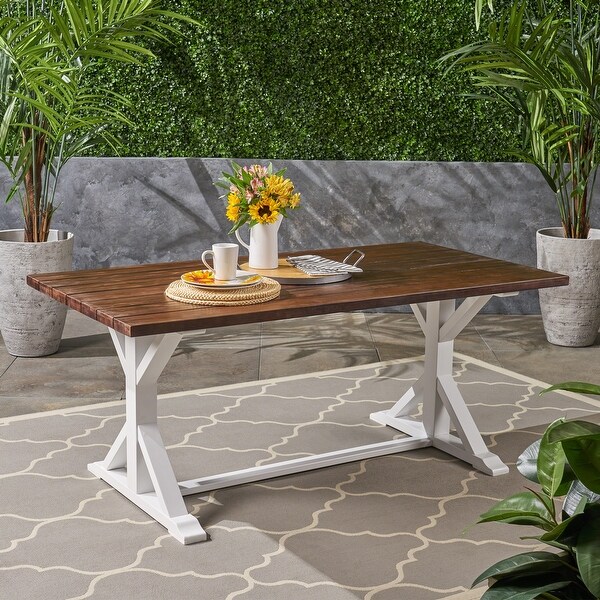 Versatile and Functional Outdoor Wood Dining Table