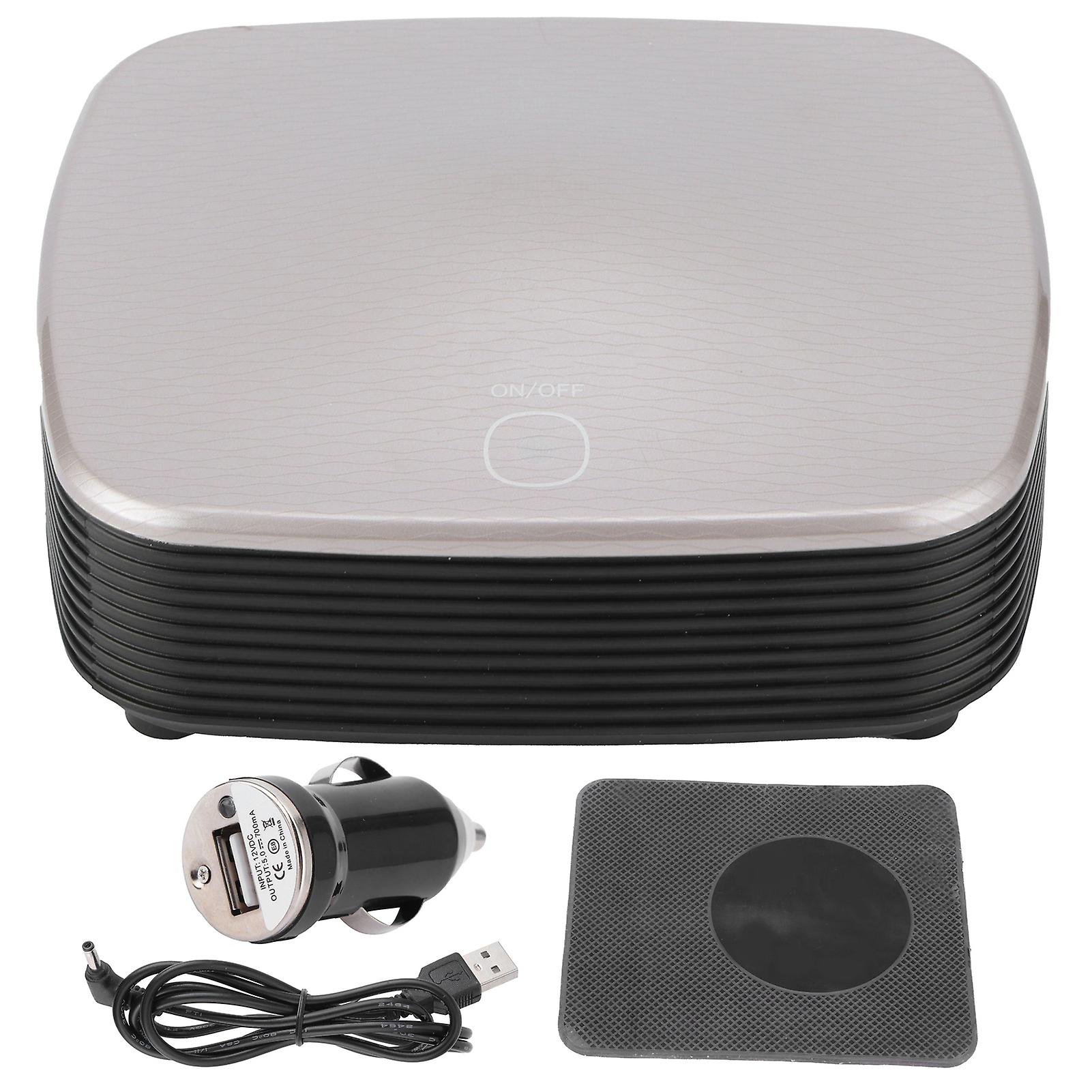 Portable Car Air Purifier with USB Cable and Cigarette Lighter Negative Ion Air Cleaner for Home