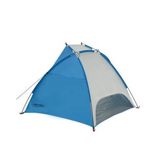 Outdoor Canopy Beach Shelter Sun Shade Tent with Carry Bag Blue BS-002