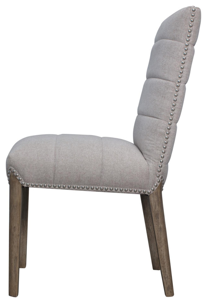 Arzon Fabric Chair Natural Drift Legs  Havana Linen (Set Of 2)   Transitional   Dining Chairs   by Virgil Stanis Design  Houzz