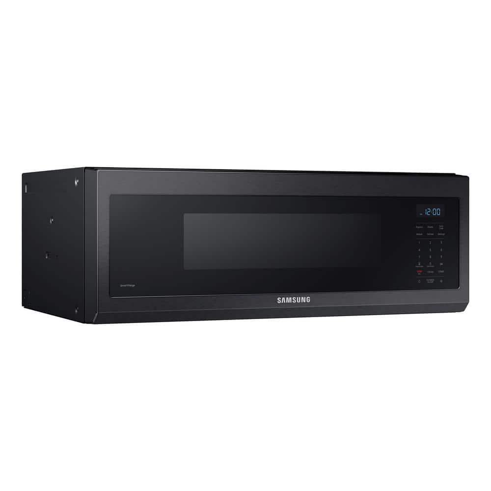  Smart SLIM 30 in 11 cu ft FingerprintResistant Black Stainless Steel 1100W OvertheRange Microwave with 400 CFM