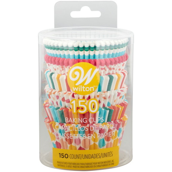 Wilton 415 0 0508 Rainbow  Striped and Polka Dot S...