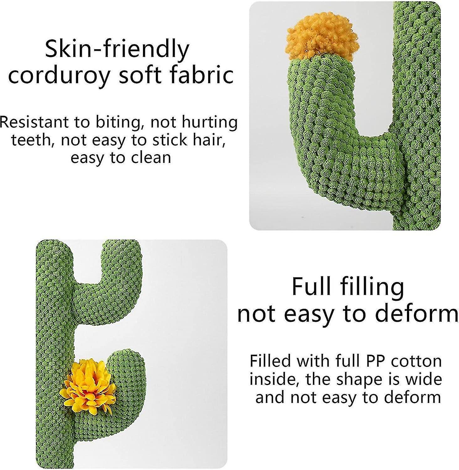 Cat Scratching Post，cute Tall Green Cat Cactus Tree - New Cactus Sisal Climbing Frame Sheep Fluffy C