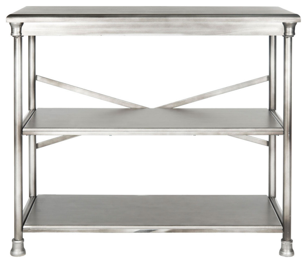 Suzette Medium Bookcase Dark Silver   Modern   Bookcases   by Virgil Stanis Design  Houzz