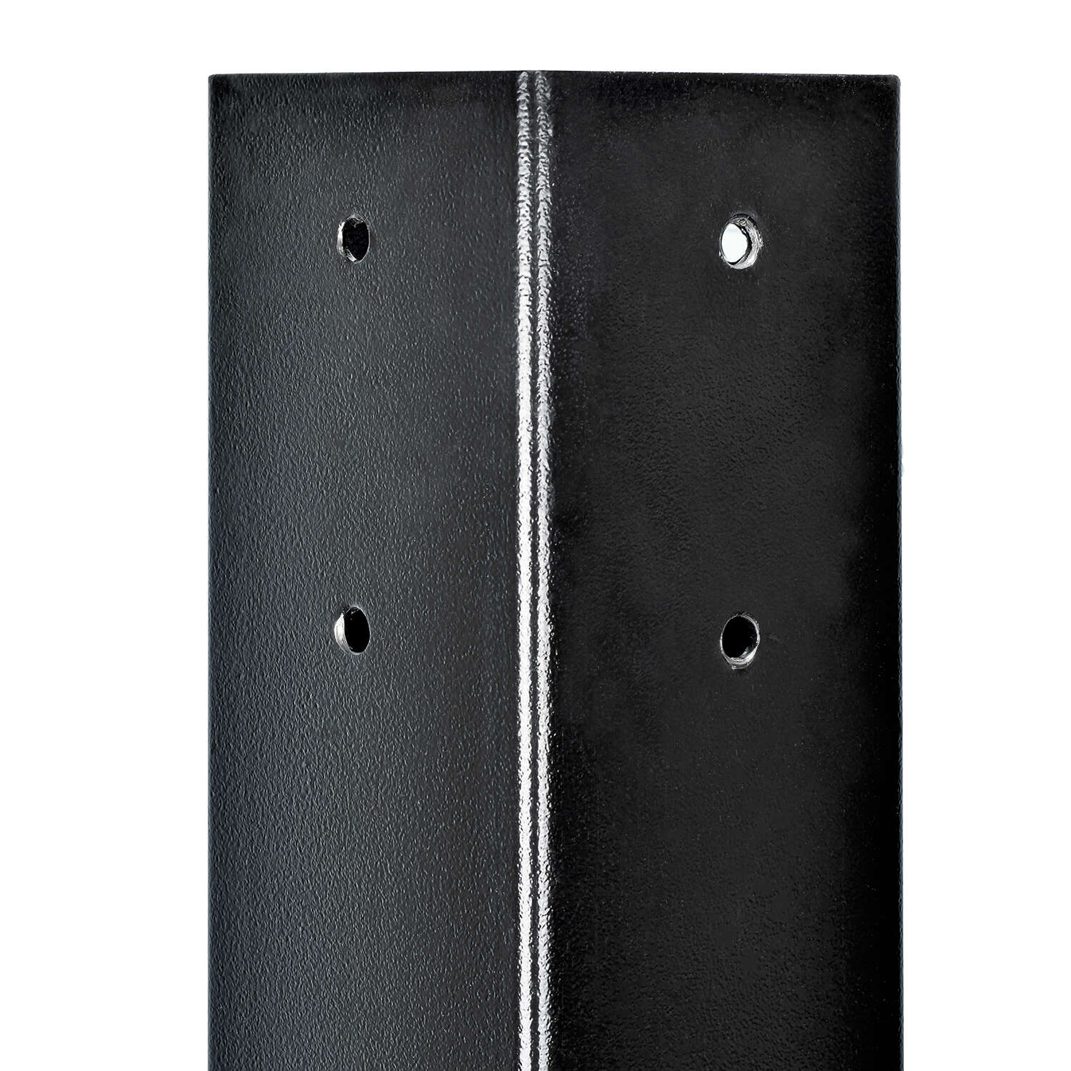 Mail Boss 43 in. Powder Coated Black Steel Mailbox Post