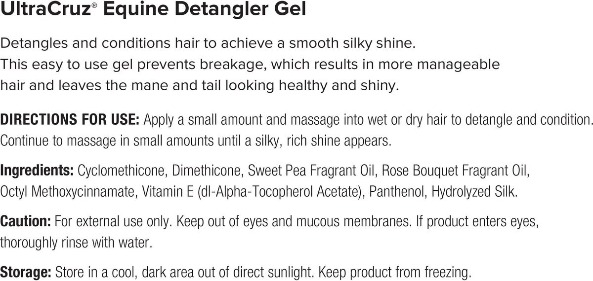 UltraCruz Detangler Horse Gel