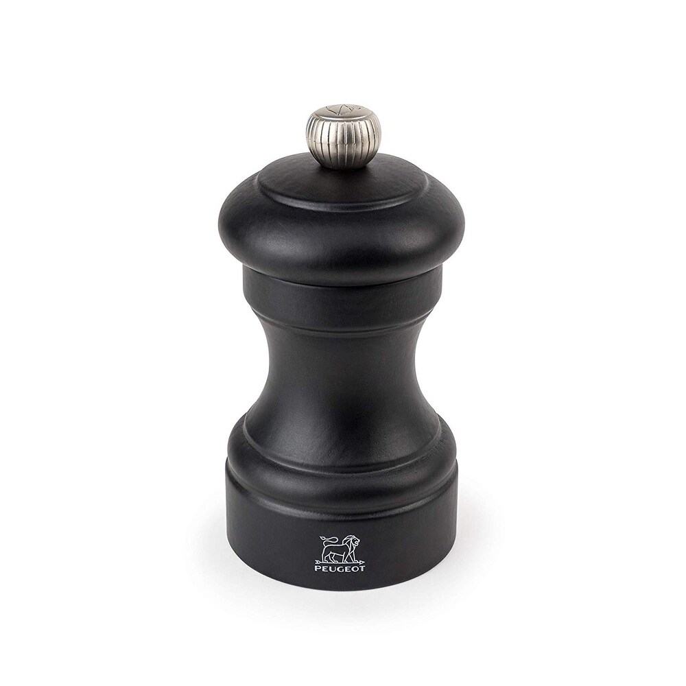 Peugeot Bistro 4 Inch Pepper Mill  Black Matte   Chocolate