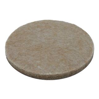 Everbilt 2 in. Beige Round Felt Heavy Duty Self-Adhesive Furniture Pads (4-Pack) 49927