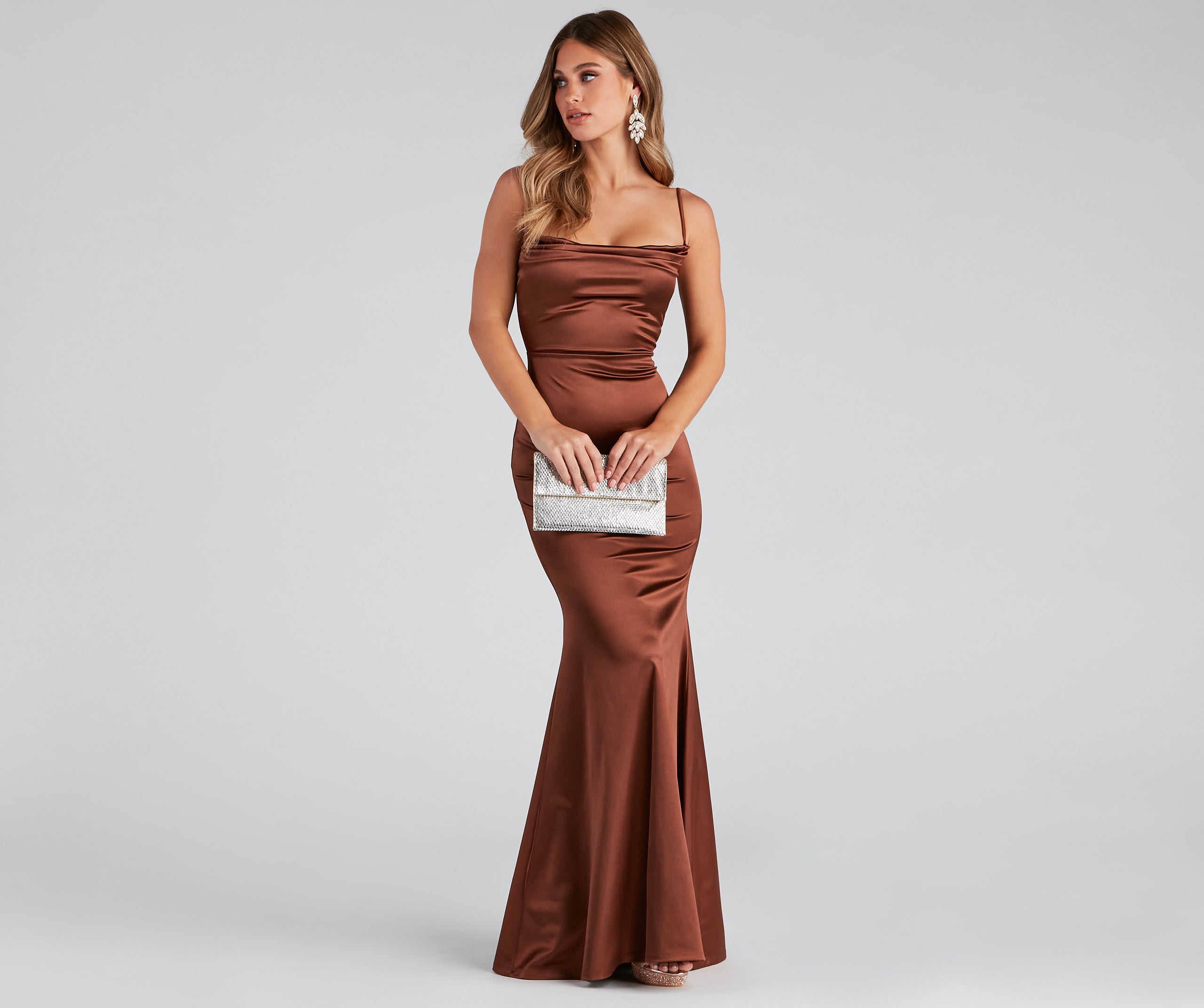 Nahla Formal Satin Mermaid Dress