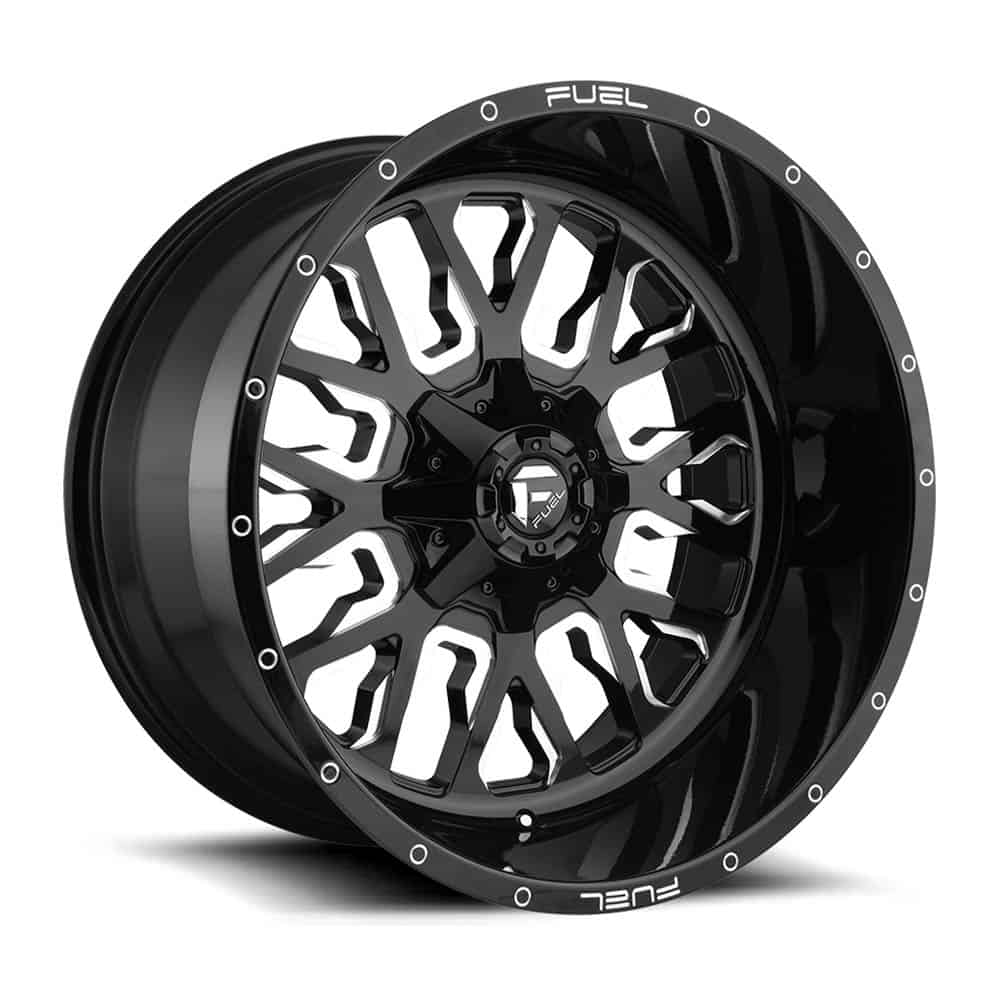 Fuel 1PC D611 STROKE D611 22X12 5X5.5/150 GL-BLK-MIL -44MM