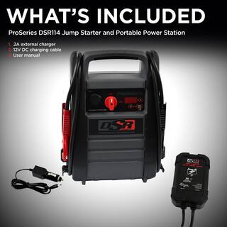 Schumacher Electric DSR ProSeries Automotive 12-Volt 2200 Peak Amp525 Cranking Amp Jump Starter and Portable Power Station DSR114