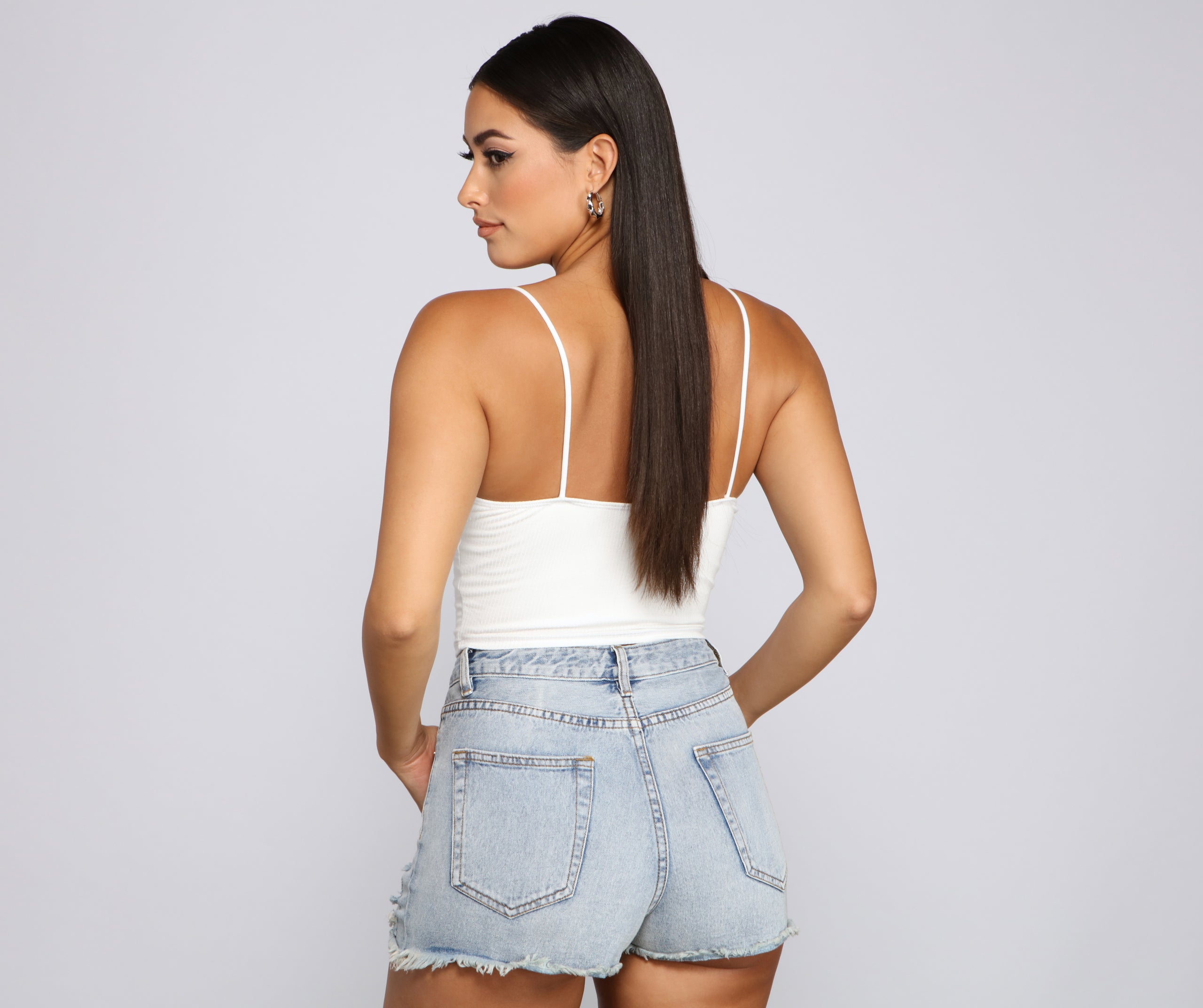 Basic Vibes Halter Crop Top