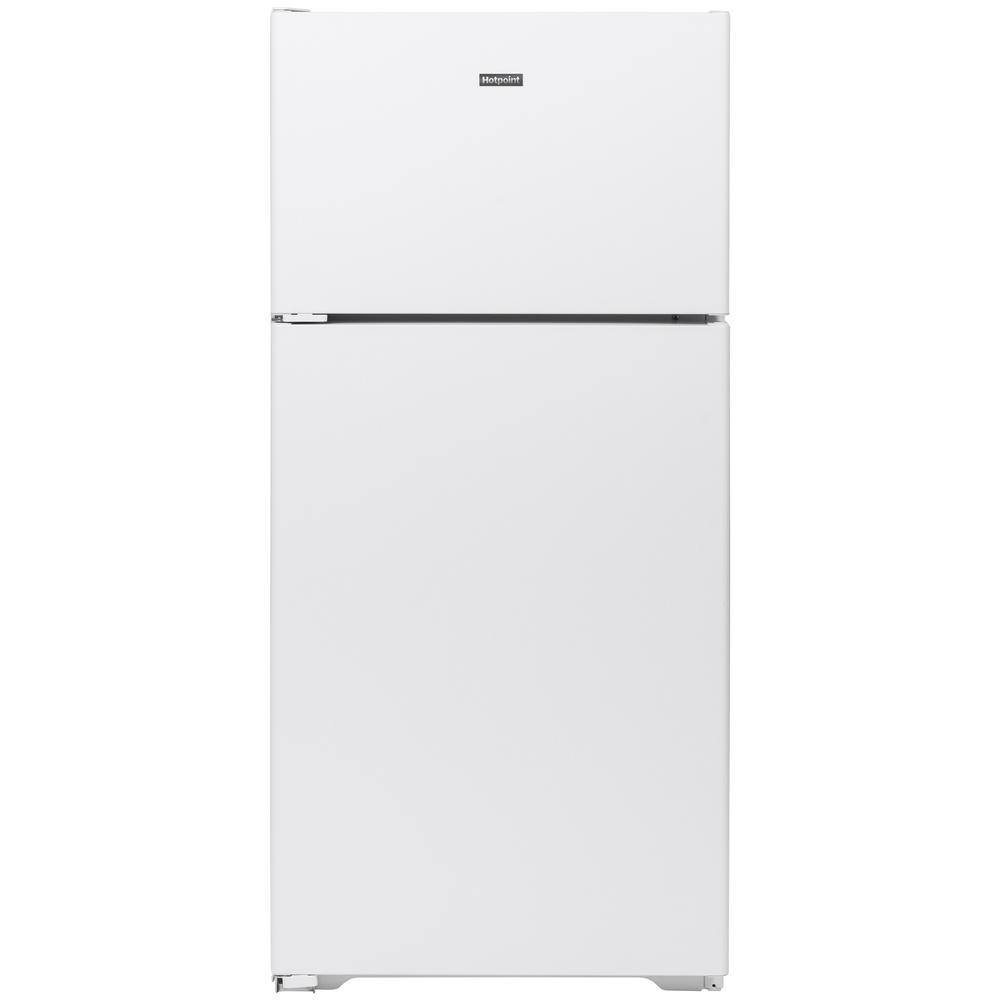 Hotpoint 15.6 cu. ft. Top Freezer Refrigerator in White HPS16BTNLWW