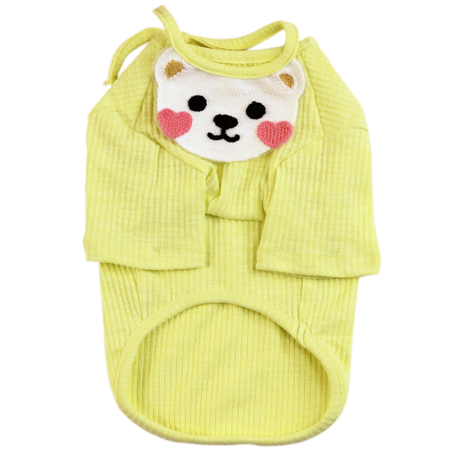 CHBORLESS Small Dog Shirt Puppy Clothes Summer Pet T-Shirt (Yellow)