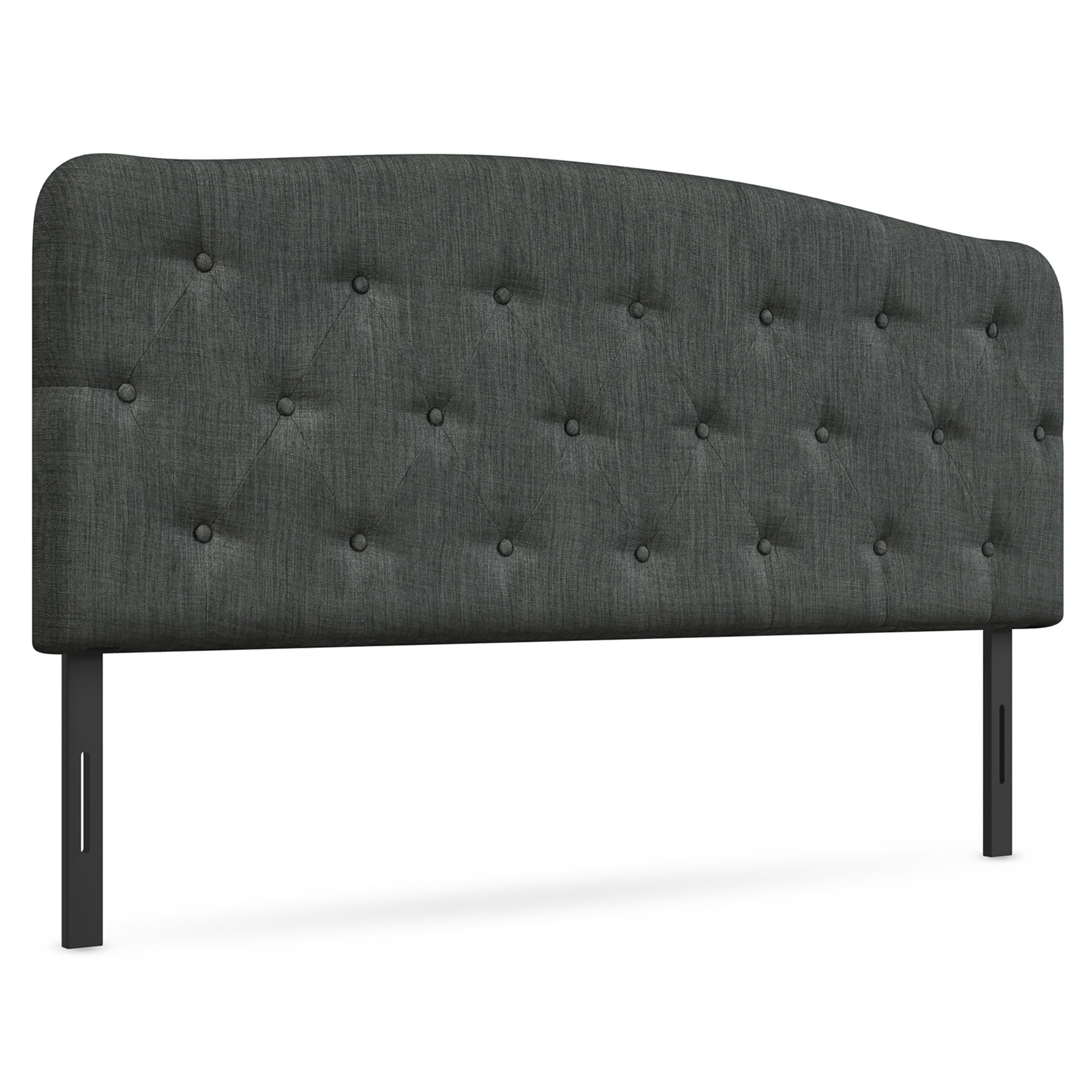 Costway Full Size Upholstered Headboard Only Adjust Button Tufted Faux - - 34824313