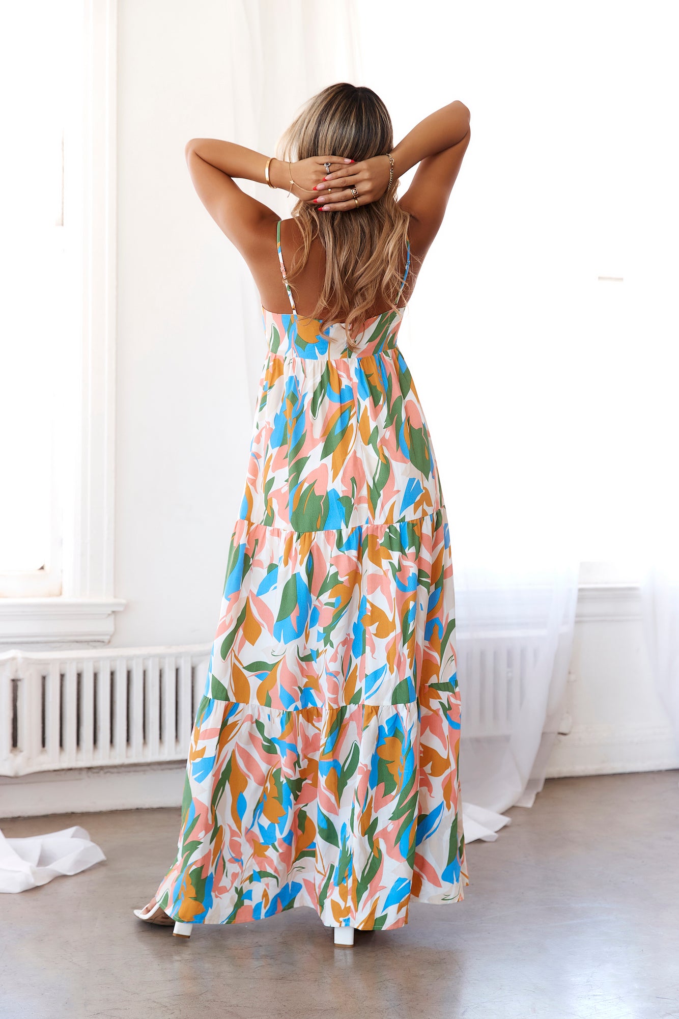 HELLO MOLLY Vivid Skylines Maxi Dress Multi