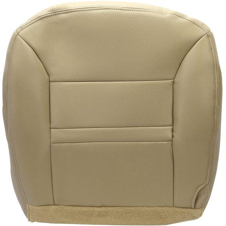 Kojem Leather Seat Covers Tan Compatible with 2000 2001 Ford Excursion Limited XLT - Driver Bottom Side