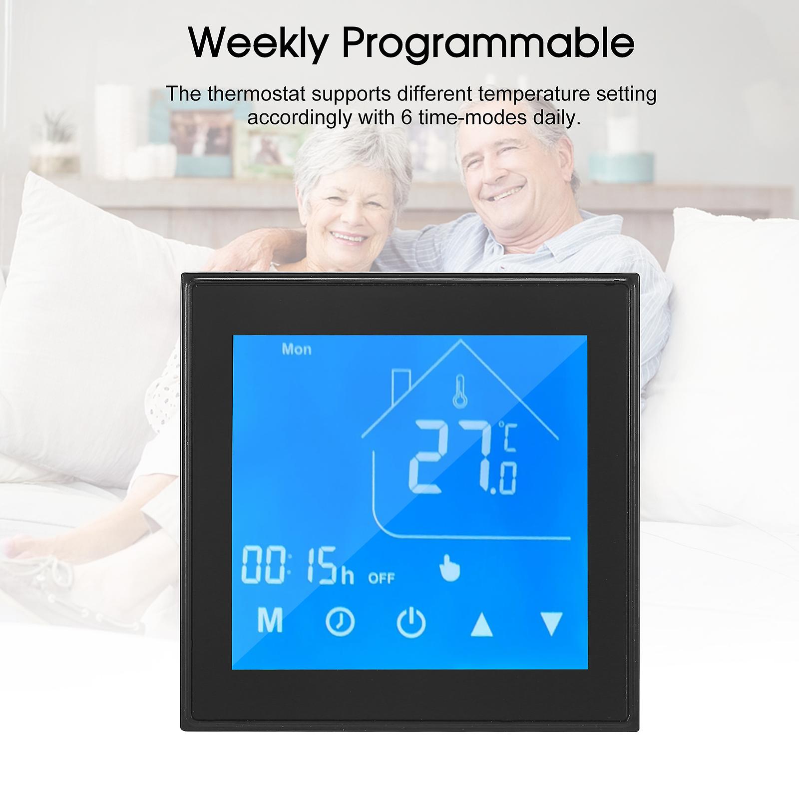 Thermostat Temperature Controller Lcd Display Week Programmable For Water/gas Boiler For Household No.230921